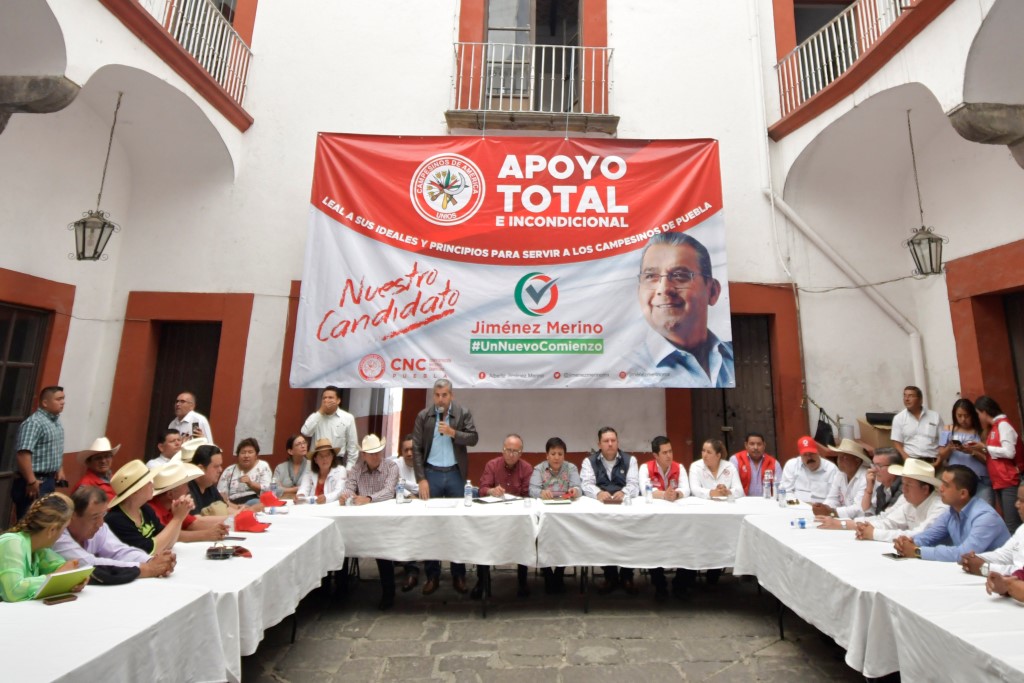 La estructura de la CNC en Puebla remarcó su apoyo al Revolucionario Institucional (Agencia Enfoque)