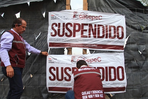 Las obras fueron clausuradas por el ayuntamiento. (Especial)