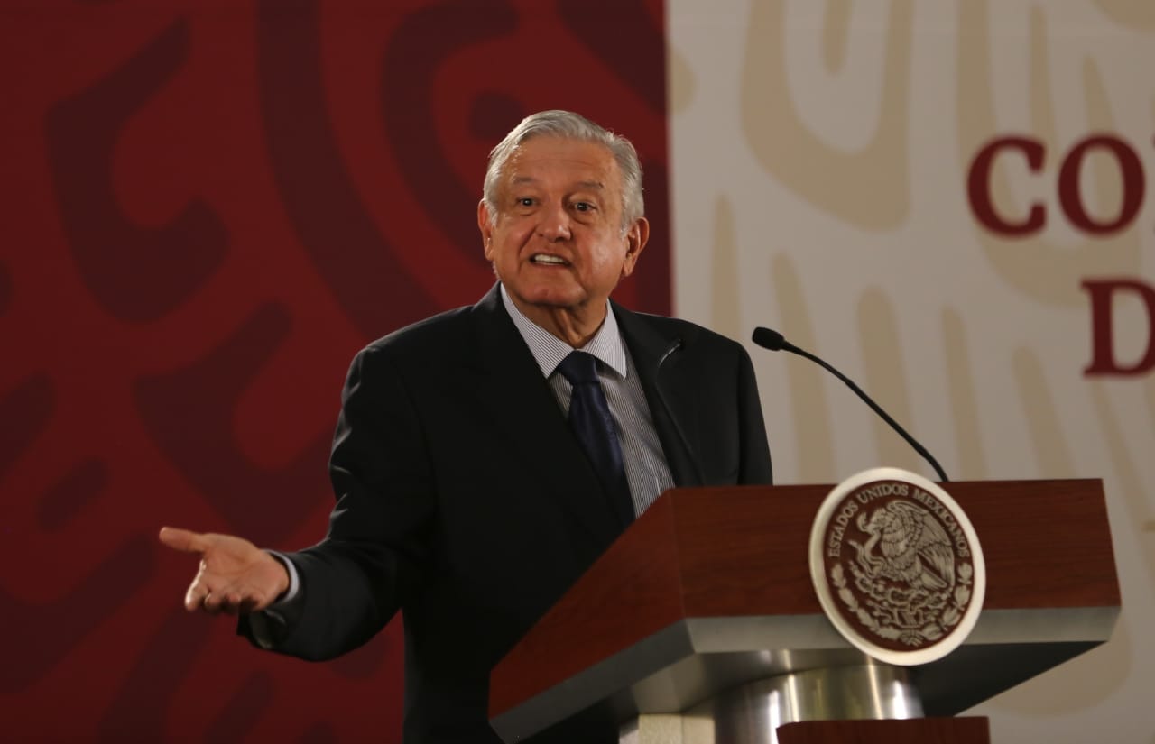 El presidente Andrés Manuel López Obrador durante su conferencia mañanera (Javier Ríos)