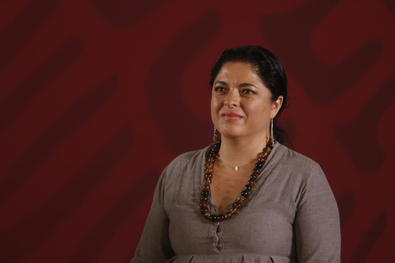 Alejandra Frausto, secretaria de Cultura, aseguró que el evento “La Luz del Mundo” fue un concierto estrictamente cultural (Ariana Pérez)