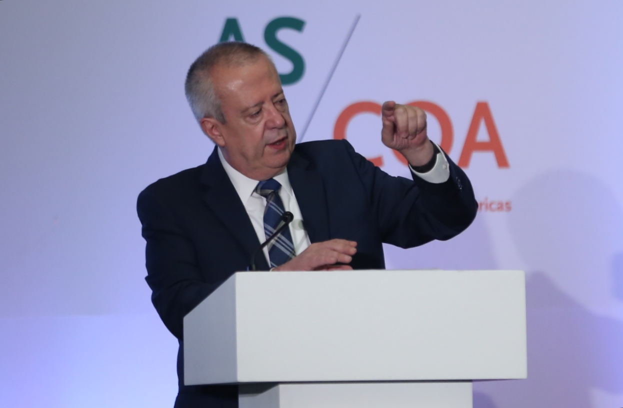 Carlos Urzúa, secretario de Hacienda, en el foro Impulsando el Potencial Económico de México (Javier Ríos | Milenio)