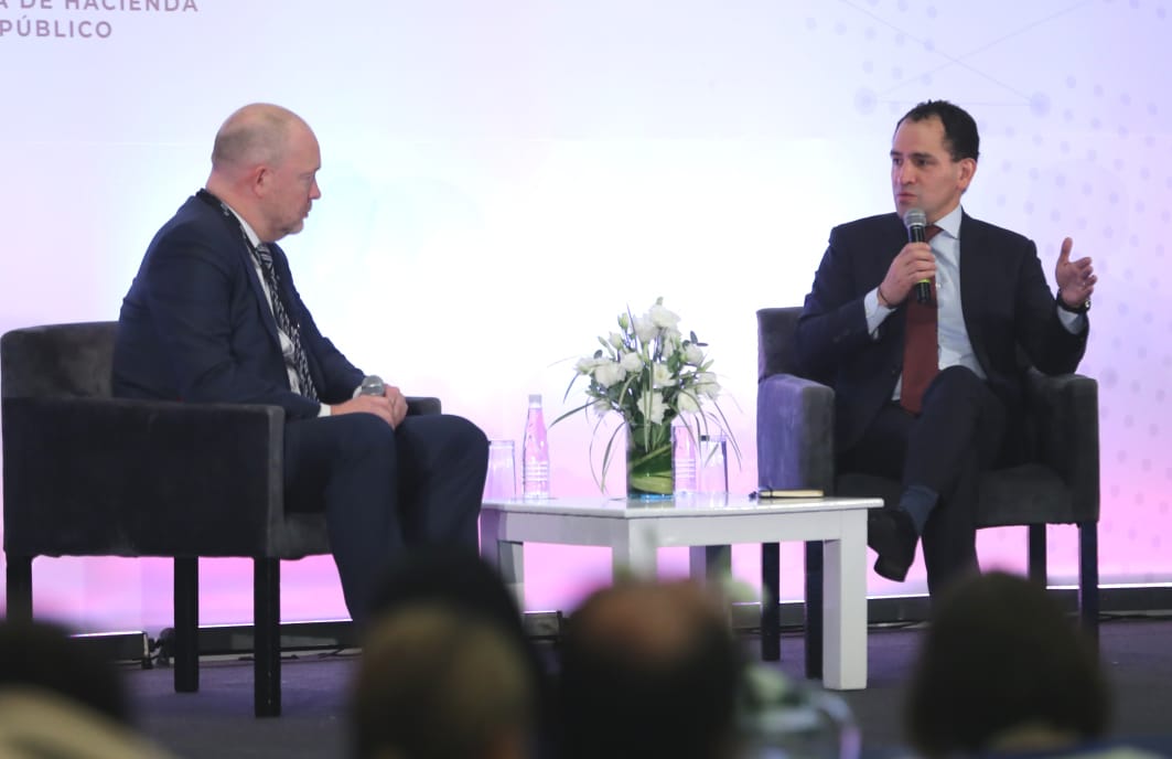 El subsecretario de Hacienda, Arturo Herrera, en su participación en el Latin American Cities Conferences (Javier Ríos | Milenio)