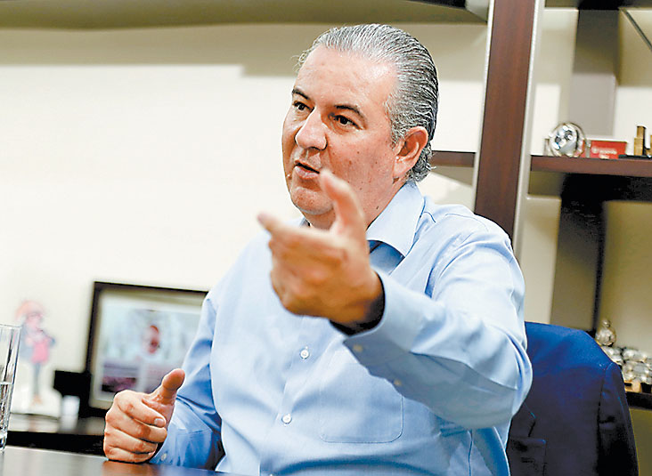 El ex titular del proyecto. (Araceli López)