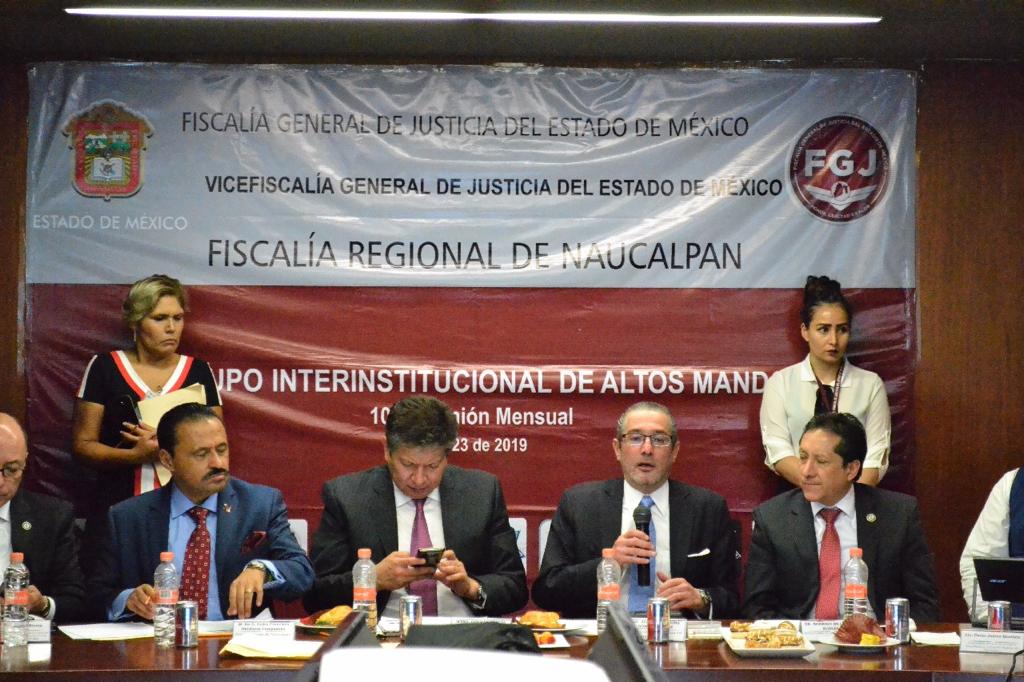 Asistieron subprocuradores y fiscales , así como representantes de la policía federal y de Naucalpan y Huixquilucan. (Especial)