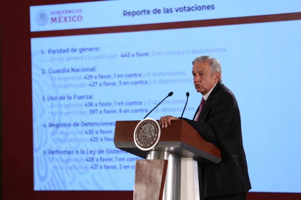 El Presidente informó que la Guardia Nacional iniciará operaciones a nivel nacional el 30 de junio.| Octavio Hoyos
