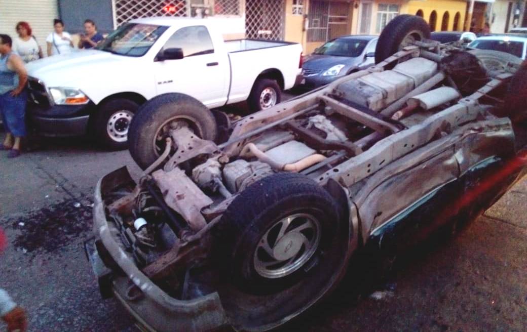 El vehículo siniestrado.