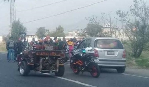 Los hechos esta tarde a la altura de San Antonio la Isla. (Especial)