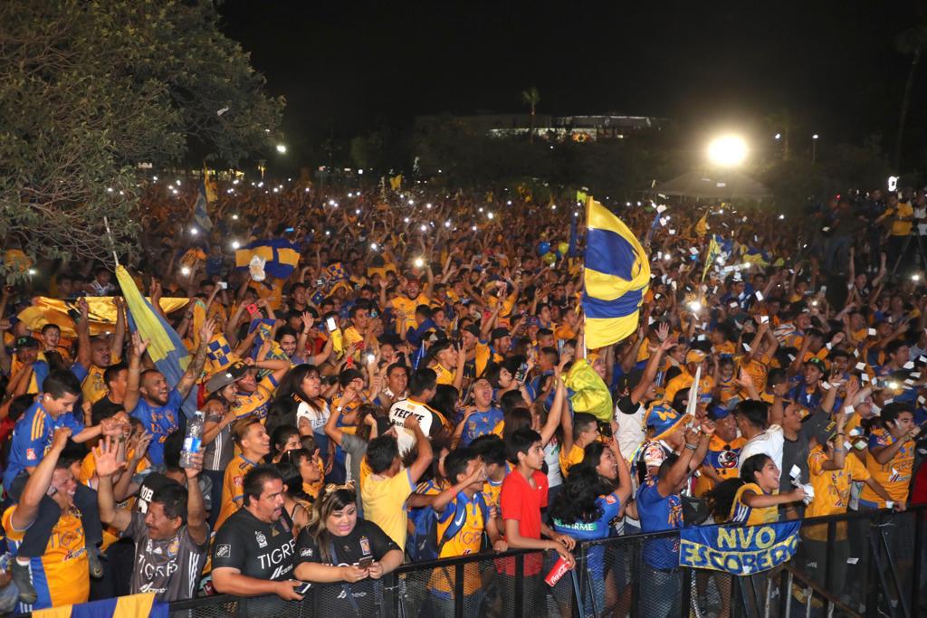 Tigres celebró el título con su afición (Twitter: Tigres)
