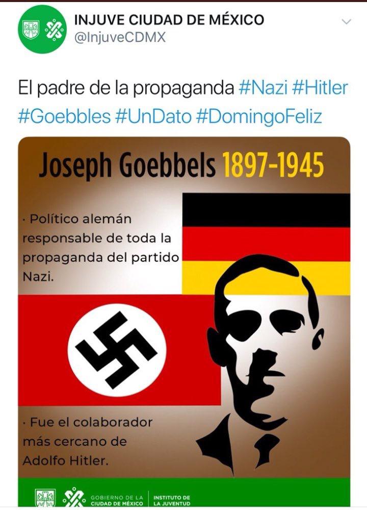 Usuarios de redes señalaron que la publicación hacía apología del nazismo. (Twitter)