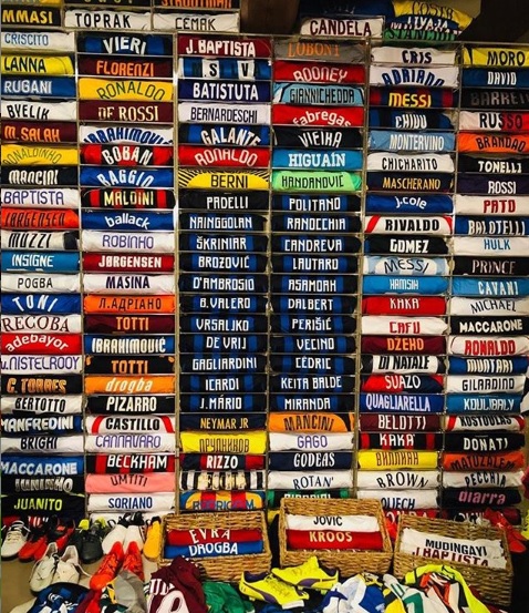 Colección de playeras de Luciano Spalletti (Instagram @lucianospalletti)