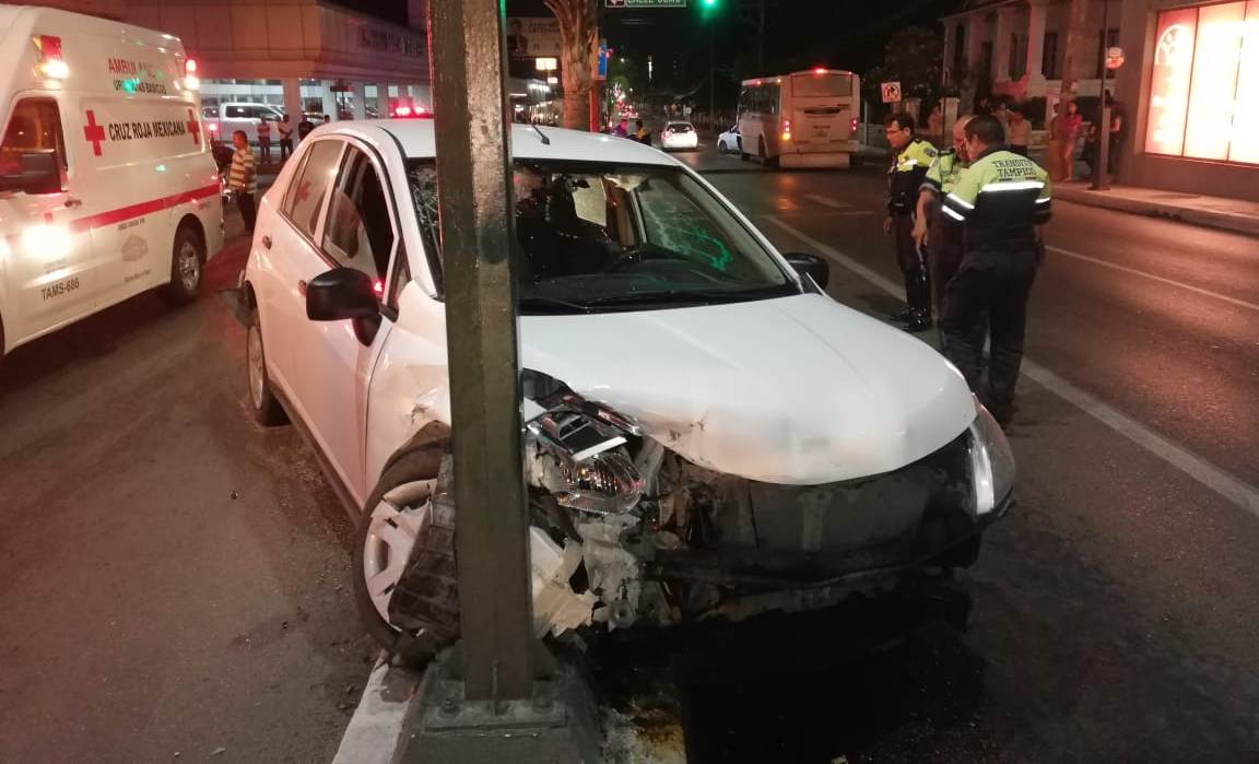El vehículo siniestrado.