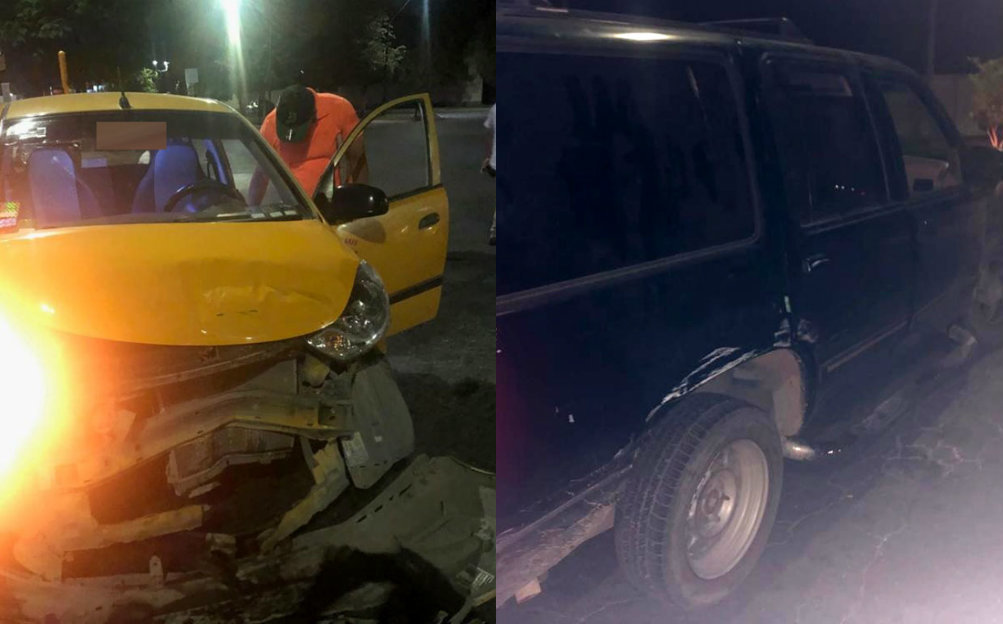 Se pasa el alto y choca contra taxi en Torreón- Grupo Milenio
