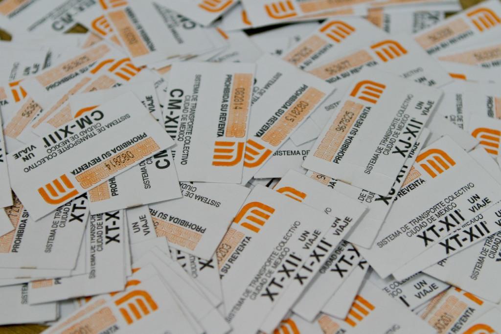 fotos de Boletos del Metro de la CdMx