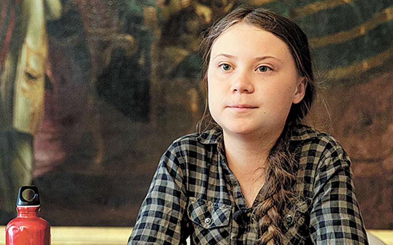 Greta Thunberg, de 16 años, es un referente del ecologismo. (AFP)