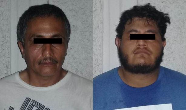 Los hombres fueron detenidos cuando los responsables salían de una gasolinera ubicada en la carretera a Miguel Alemán.Foto: Especial
