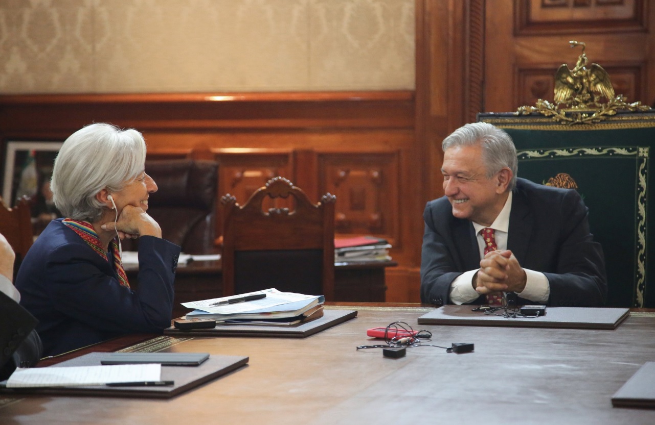 AMLO se reunió con la directora del FMI, Christine Lagarde (@lopezobrador_)