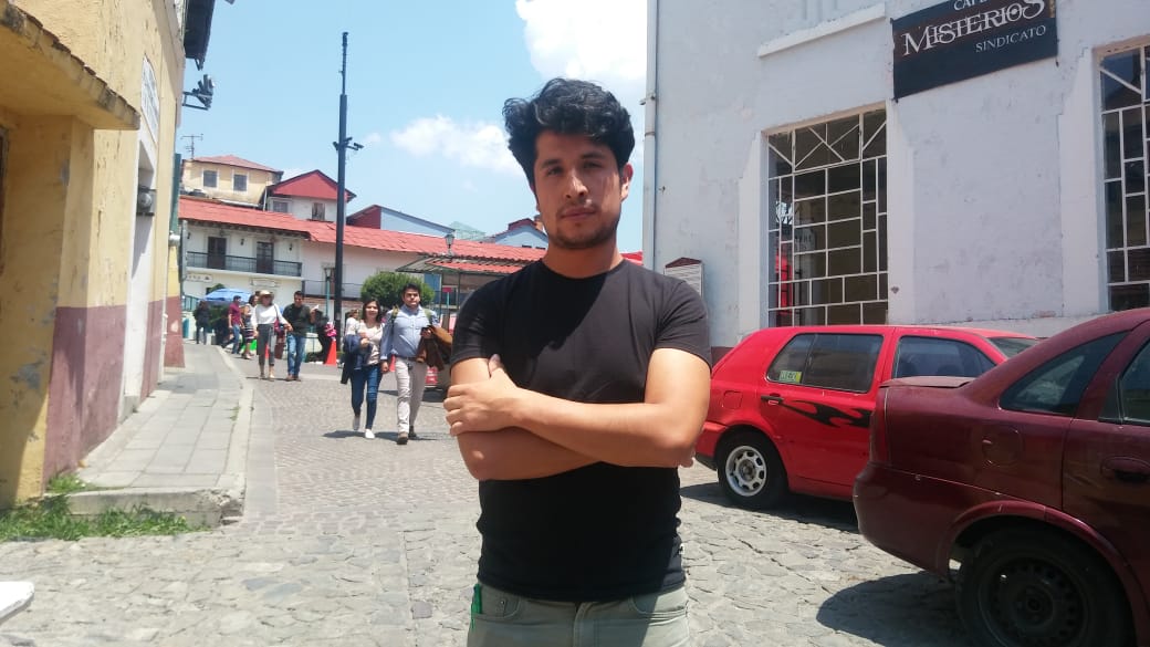 Jesús Benítez, artista hidalguense. (Elizabeth Hernández)