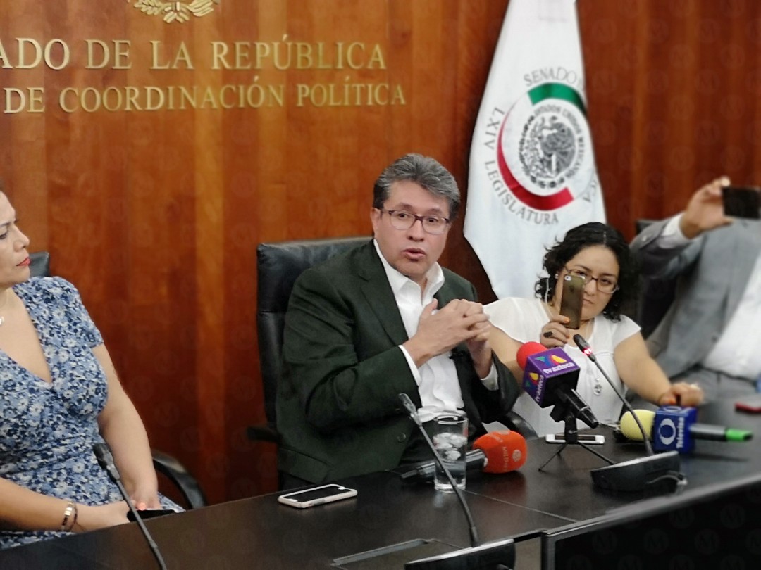 El senador Ricardo Monreal ofreció una conferencia de prensa tras el ataque. (Jorge Becerril)