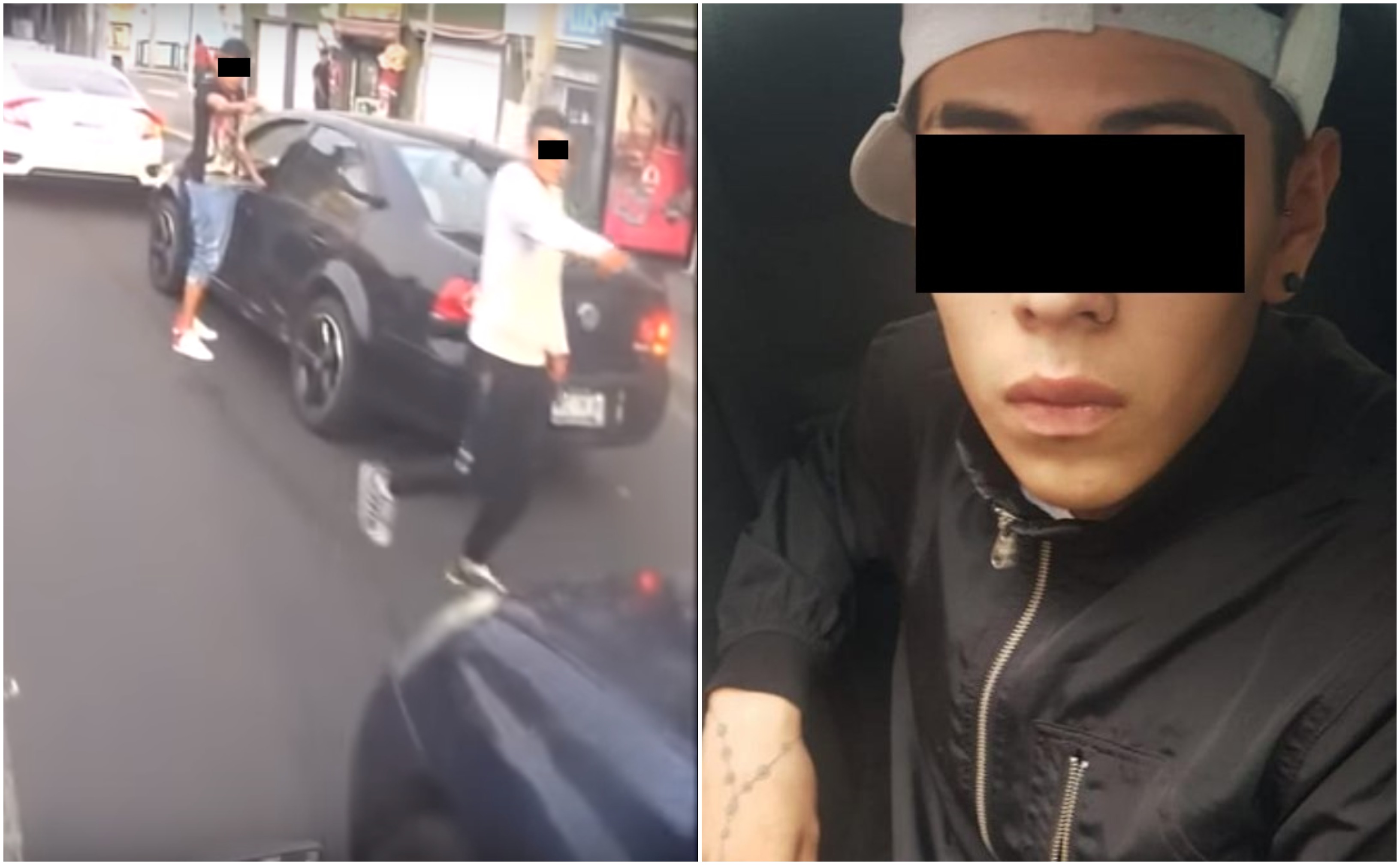 Brandon 'N' presuntamente participó en un asalto a armado a un automovilista en la Benito Juárez.