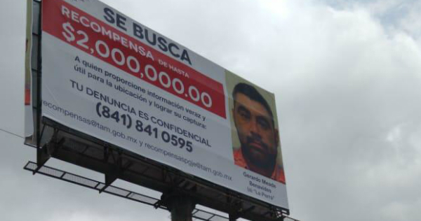PGJ de Tamaulipas ofrece recompensa para localización de delincuente (Foto/CORTESÍA)