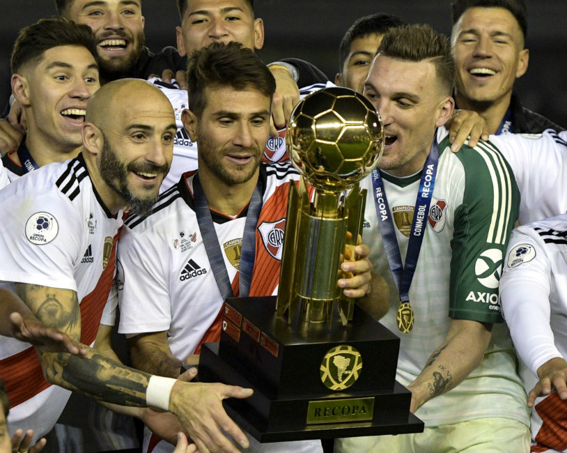 River se consagró campeón de la Recopa Sudamericana (AFP)