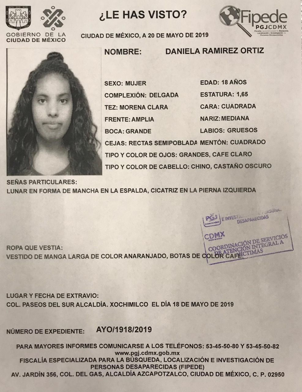 La última  ubicación del GPS del celular de Daniela estaba en San Andrés Totoltepec, en Tlalpan. / PGJ