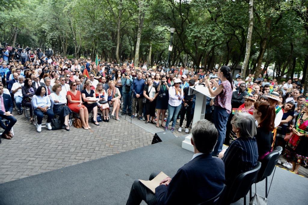 Claudia Sheinbaum inauguró la Feria Internacional de Culturas Amigas en Chapultepec. (Especial)
