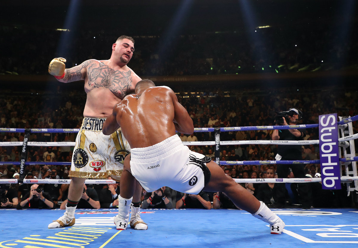 Andy Ruiz es el primer campeón mexicano de peso completo (AFP)