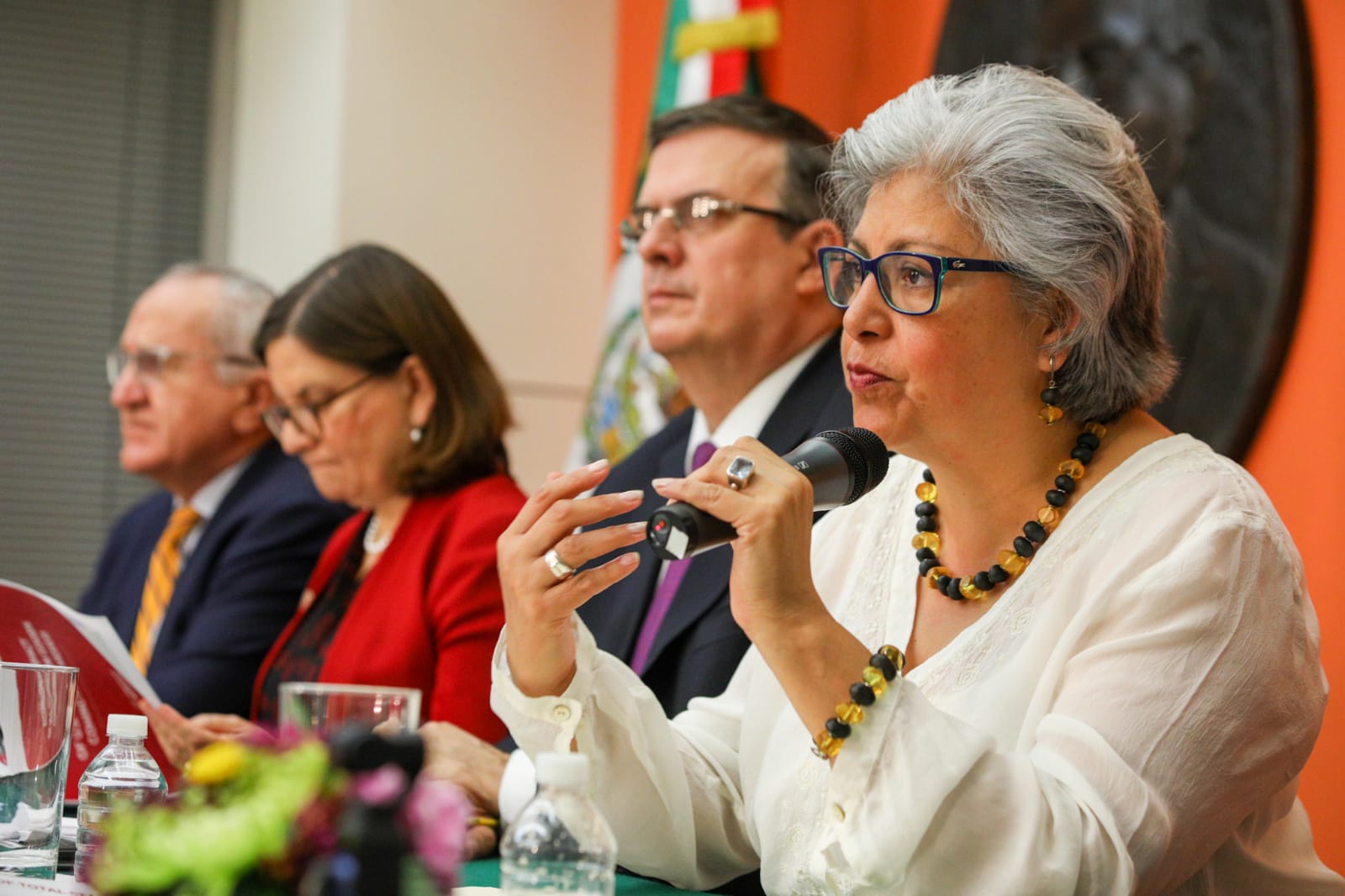 La secretaria de Economía, Graciela Márquez Colín, en conferencia desde Washington (Especial)