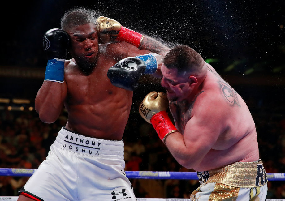 Duelo entre Andy Ruiz y Anthony Joshua (Reuters)