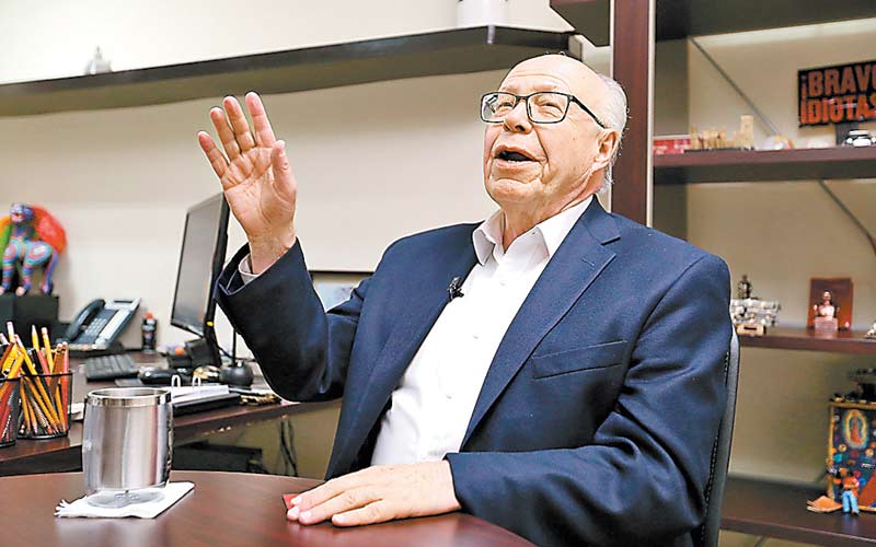 El ex rector de la UNAM estuvo en 'El asalto a la razón' con Carlos Marín. (Foto: Nelly Salas)