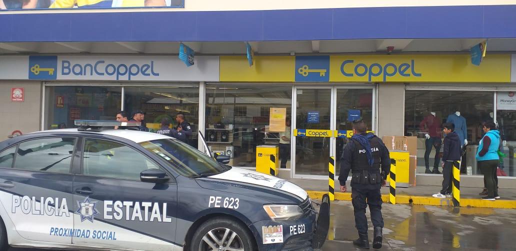 Algunos trabajadores de Coppel sufrieron crisis nerviosa tras el atraco (Especial)