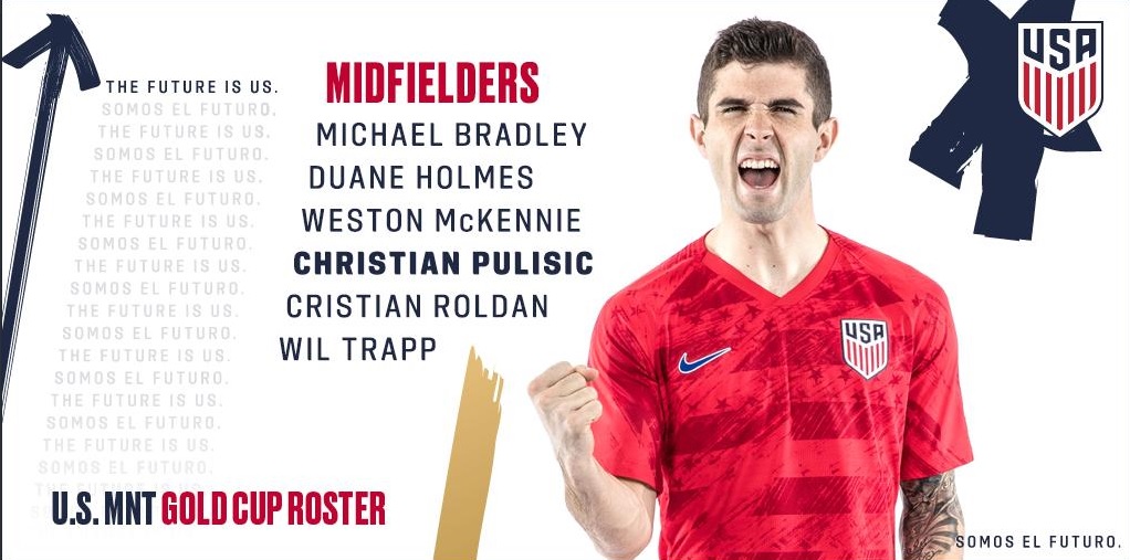 Parte de la lista de los convocados (Twitter: @USMNT)
