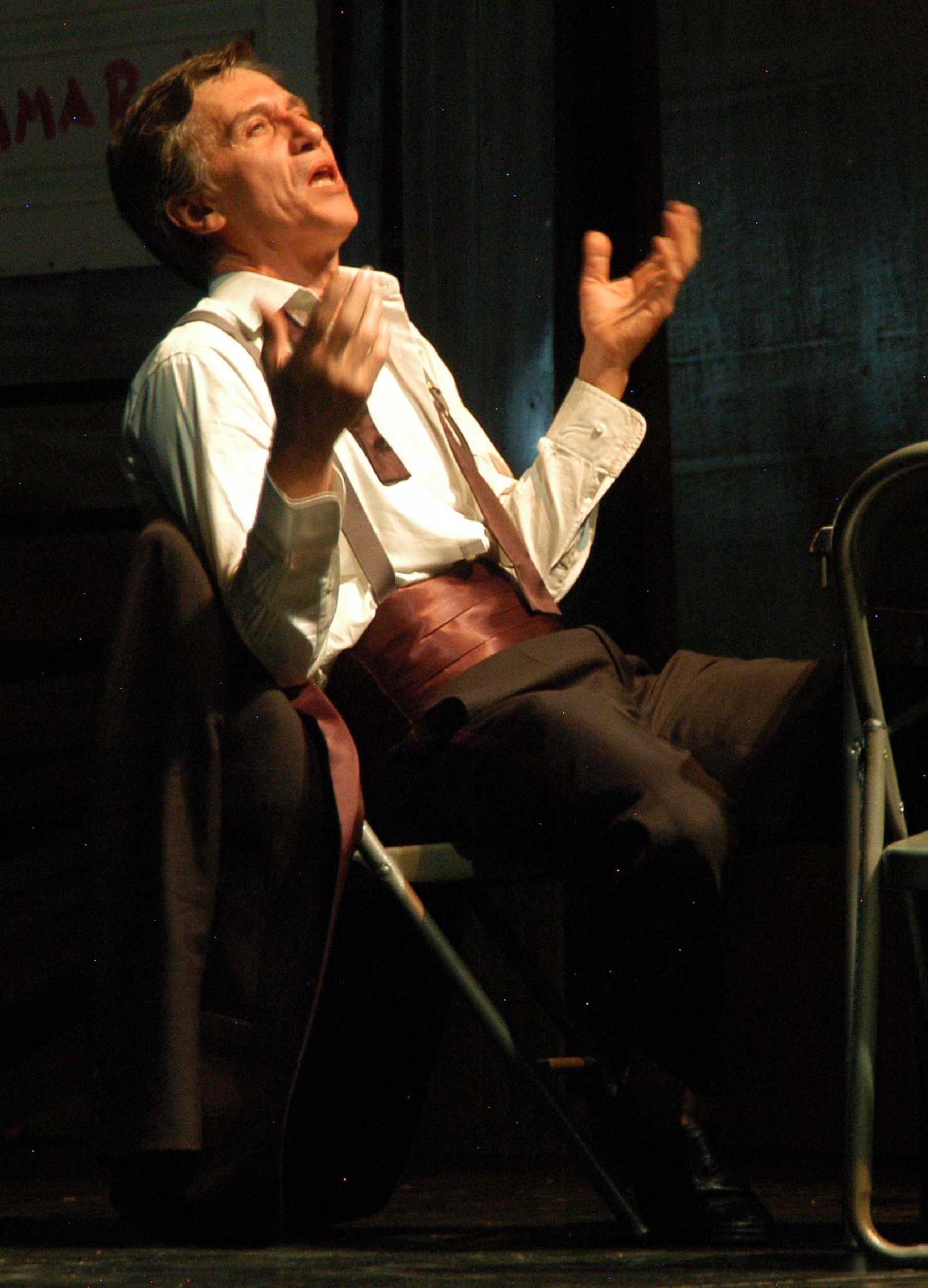 Rafael Sánchez Navarro en escena. (Foto: Guillermo Granados)