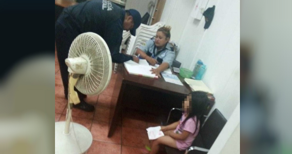 Rescatan a niña que caminaba sola en calles de Altamira (Foto/CORTESÍA)