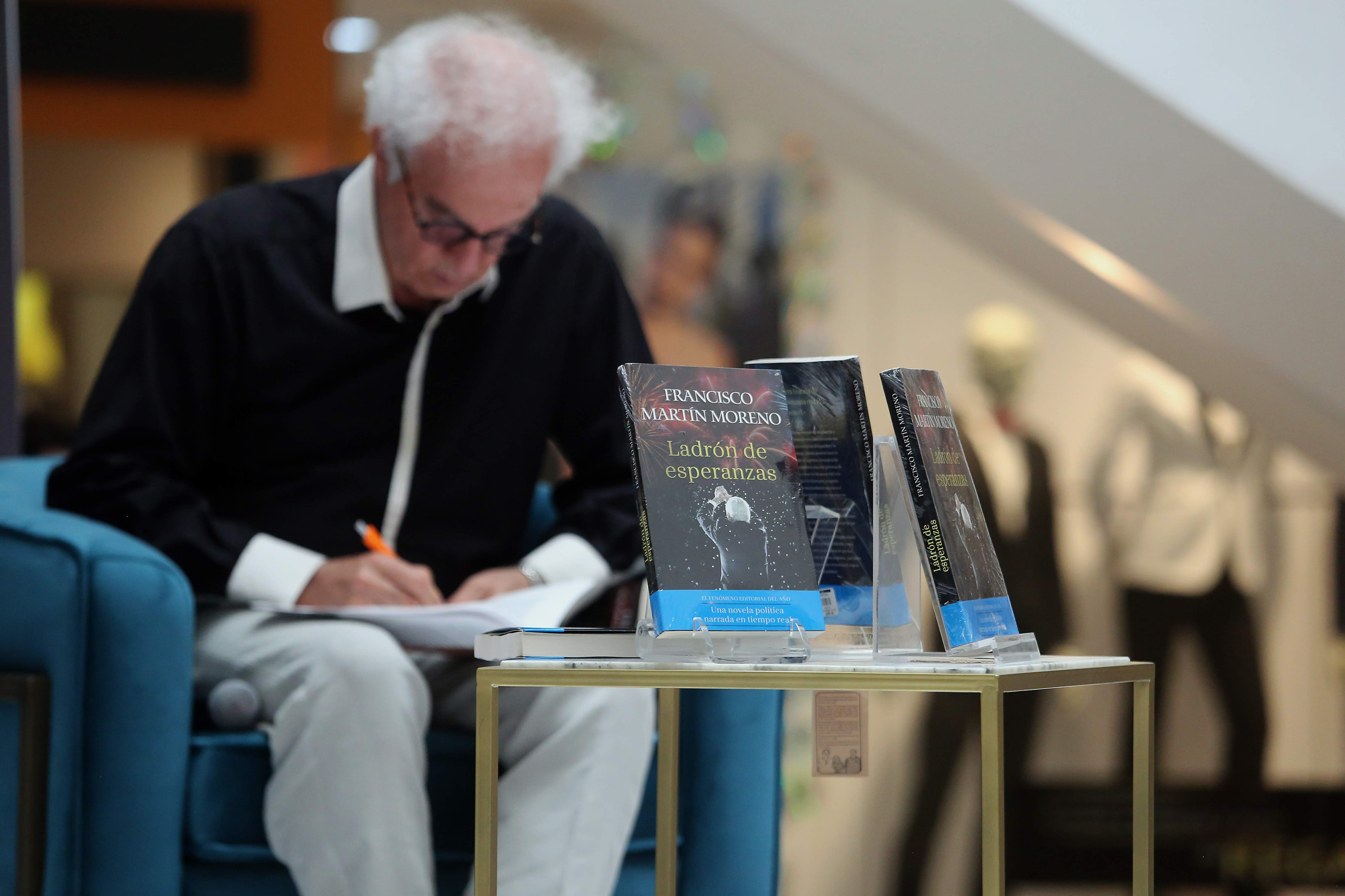 Francisco Martín Moreno habló sobre lo referente a su novela. (Rolando Riestra)