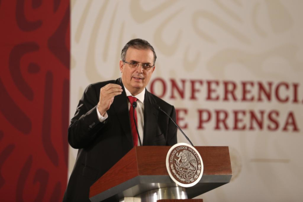 El canciller Marcelo Ebrard dijo que la negociación con EU fue muy difícil y muy tensa. |Jorge Carballo