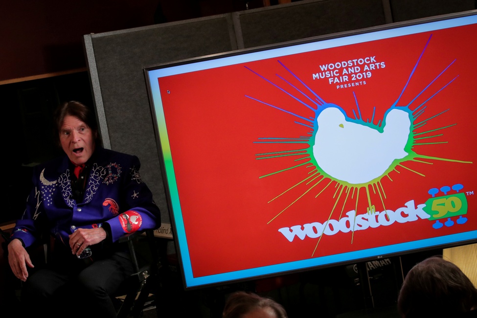 El cantante John Fogerty durante un evento de Woodstock 50 en Nueva York (Reuters).
