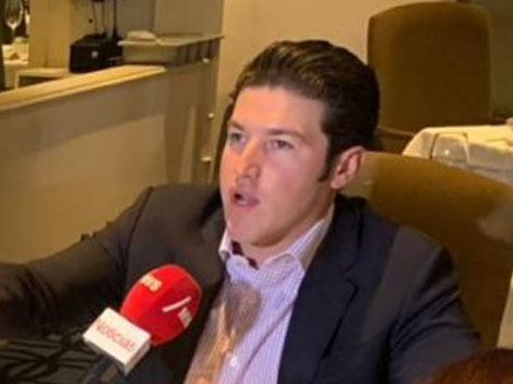 El senador Samuel García aseguró que la renuncia de Longoria a la AET llegó tarde. Foto: Eduardo Mendieta