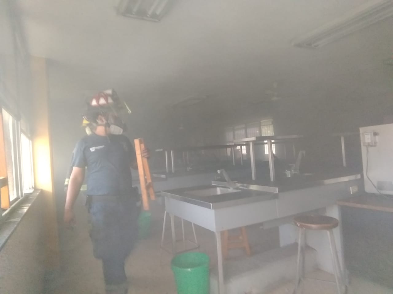 Conato de incendio en ITCM (Foto/José Luis Tapia)