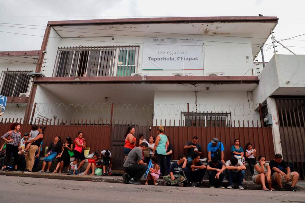 Estación migratoria  de Tapachula, Chiapas. (AFP)