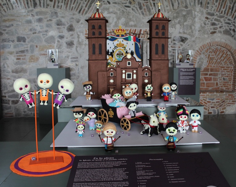 Exposición 'El cumpleaños de Carlota', en el Museo Fuerte de Guadalupe, en Puebla (Cortesía).