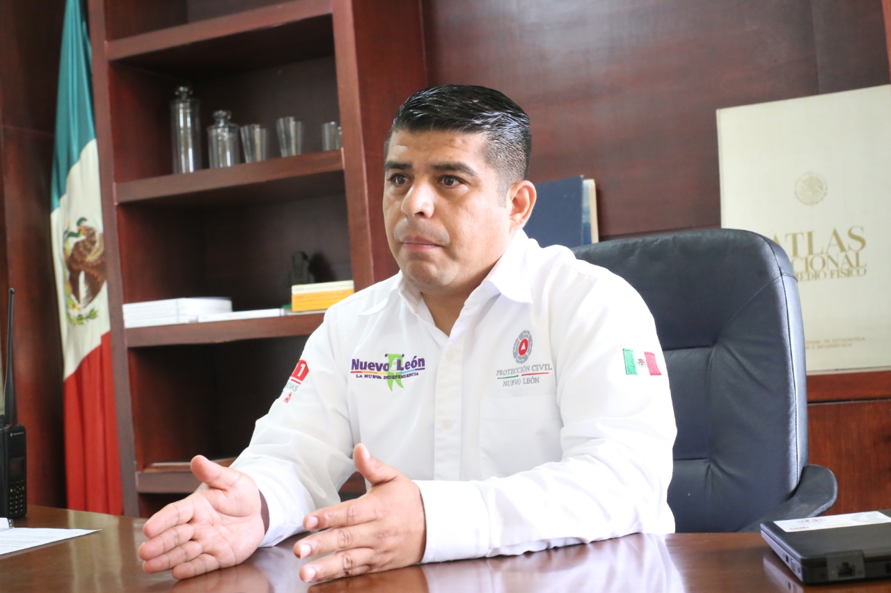 Miguel Ángel Perales, director de Protección Civil en Nuevo León (Foto: Raúl Palacios).
