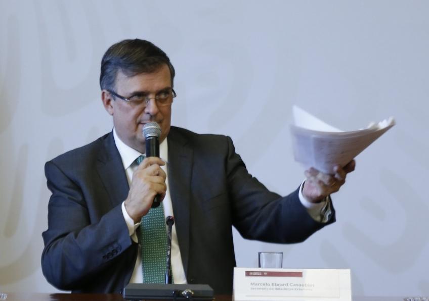 El secretario de Relaciones Exteriores, Marcelo Ebrard (Araceli López)