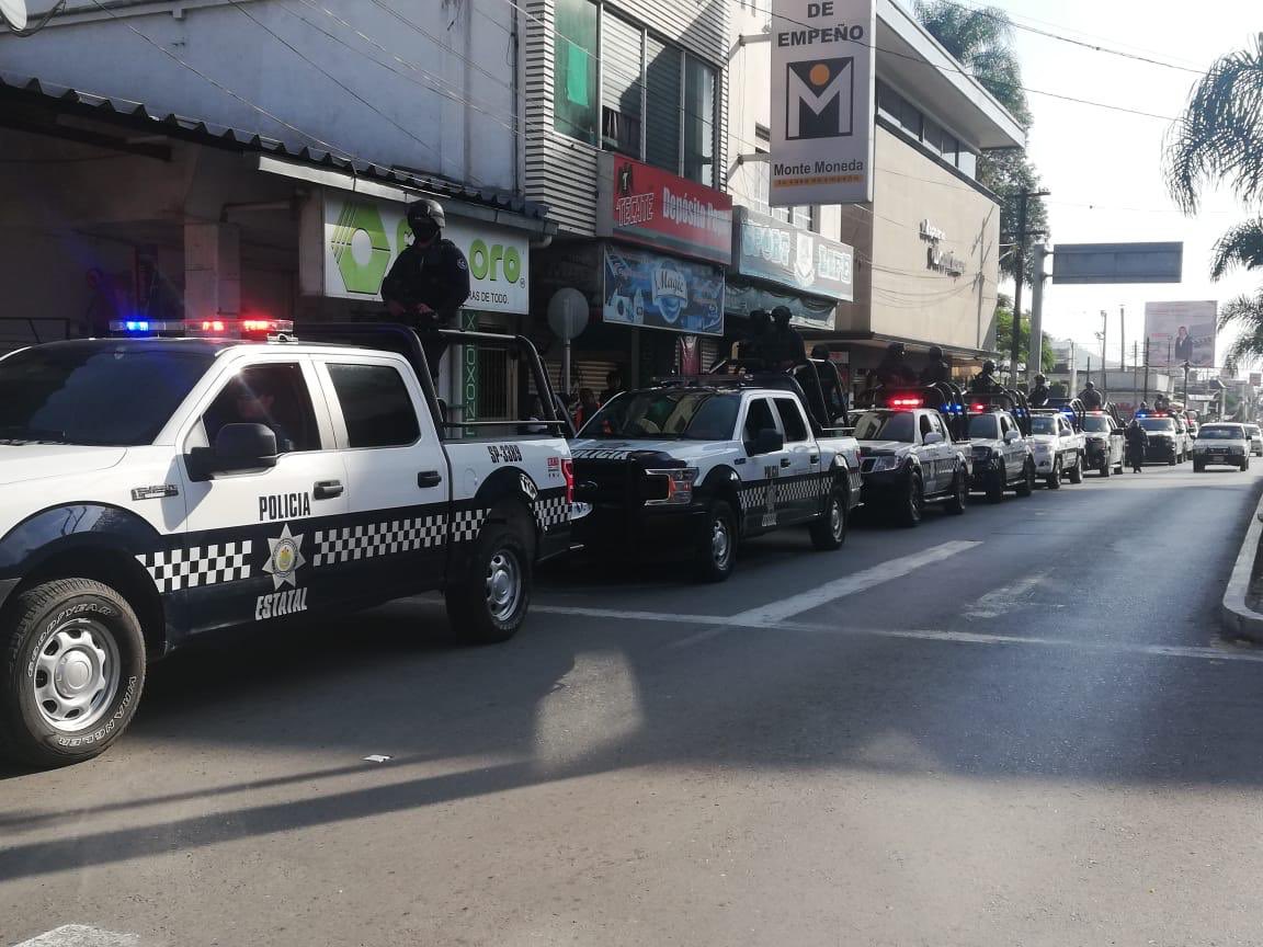 Los oficiales llegaron a la ciudad para reforzar la seguridad. (SSP Veracruz)