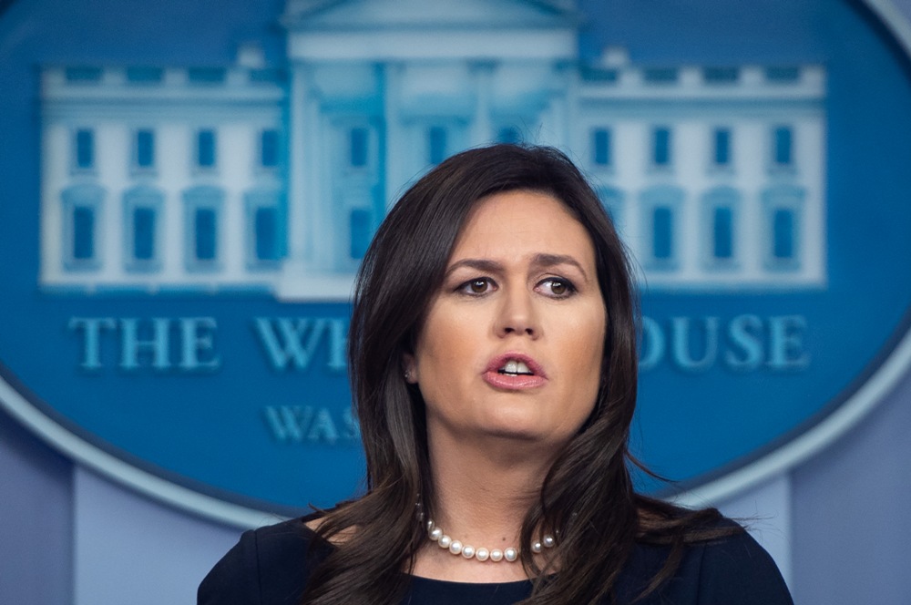 Sarah Sanders. (AFP)