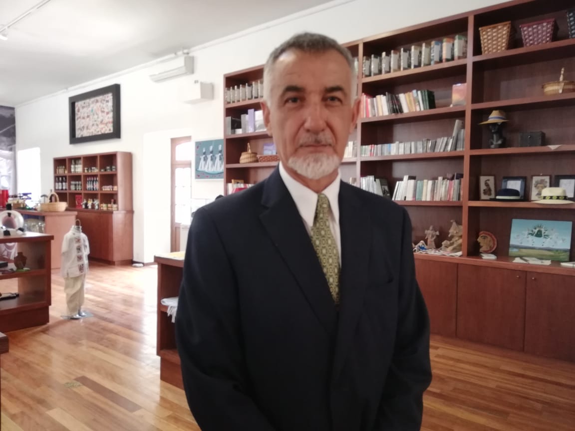 Héctor Álvarez Santiago, delegado del INAH en Hidalgo. (Elizabeth Hernández)