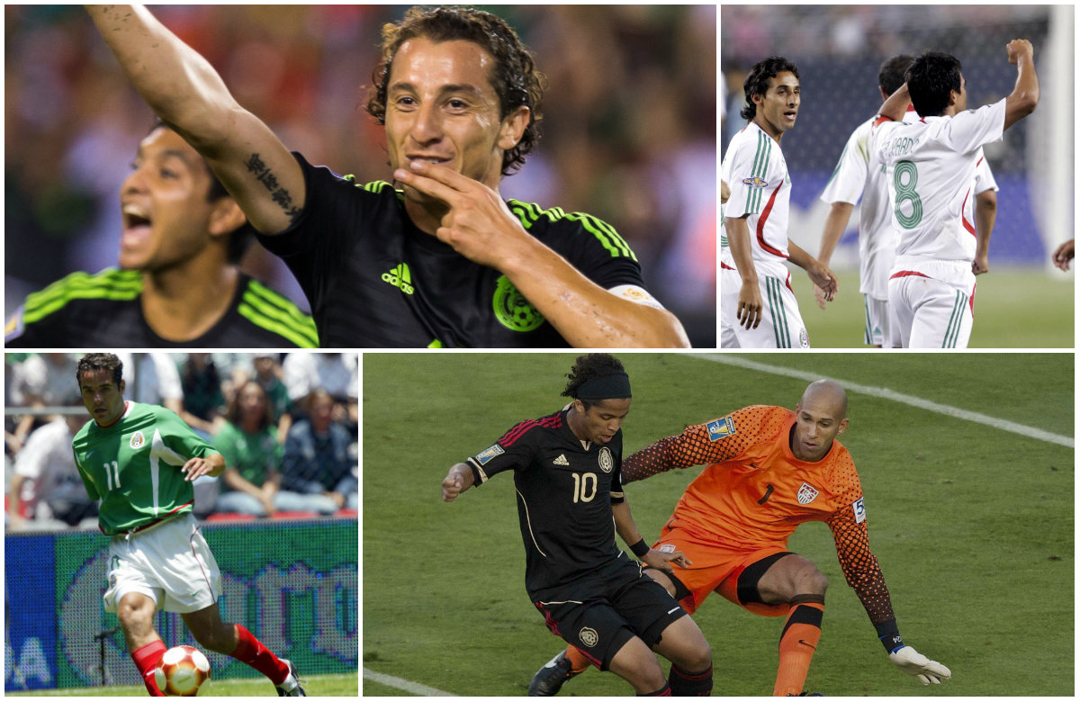 Algunos jugadores que han anotado los mejores goles de México en Copa Oro (Mexsport)