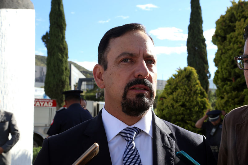 Mauricio Delmar Saavedra, secretario de Seguridad en Hidalgo. (Jorge Sánchez)