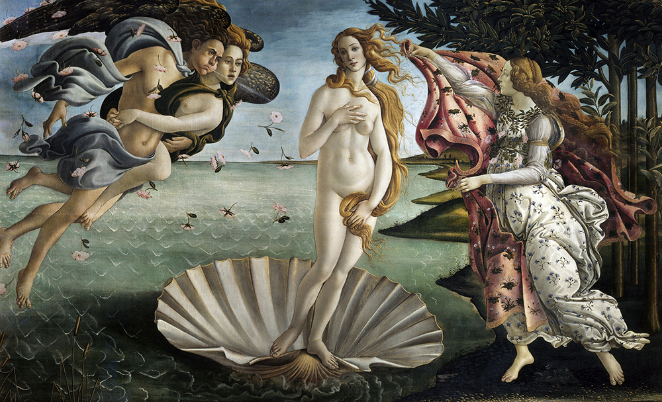 El nacimiento de Venus  de Sandro Boticelli (Cortesía de la Radiotelevisione Italiana)